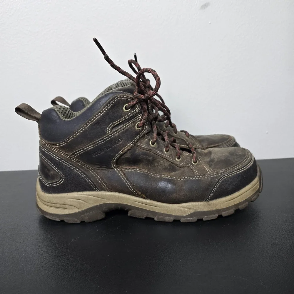 Red Wing Boots Mens‎ 9 Brown Truhiker Safety Toe Work Leather Hiking Trail 8692